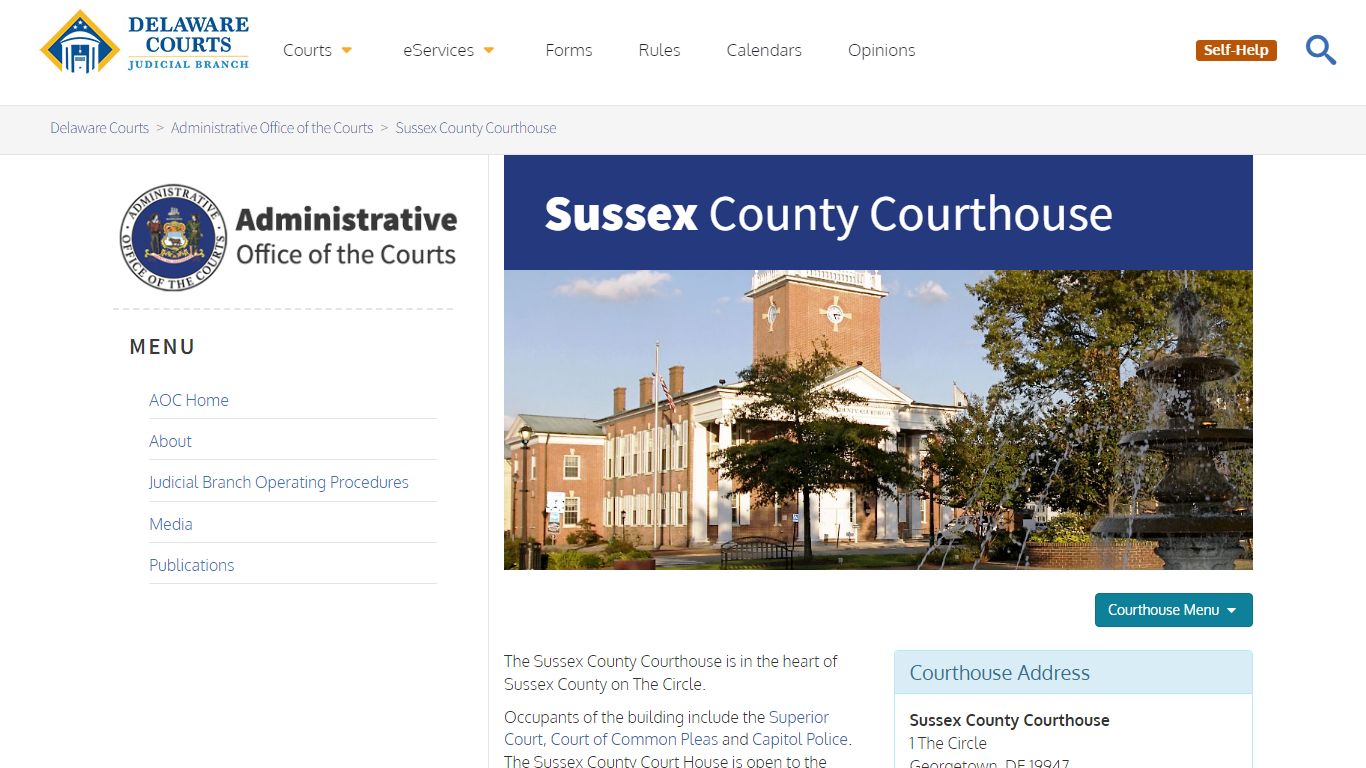 Sussex County Courthouse - Delaware Courts