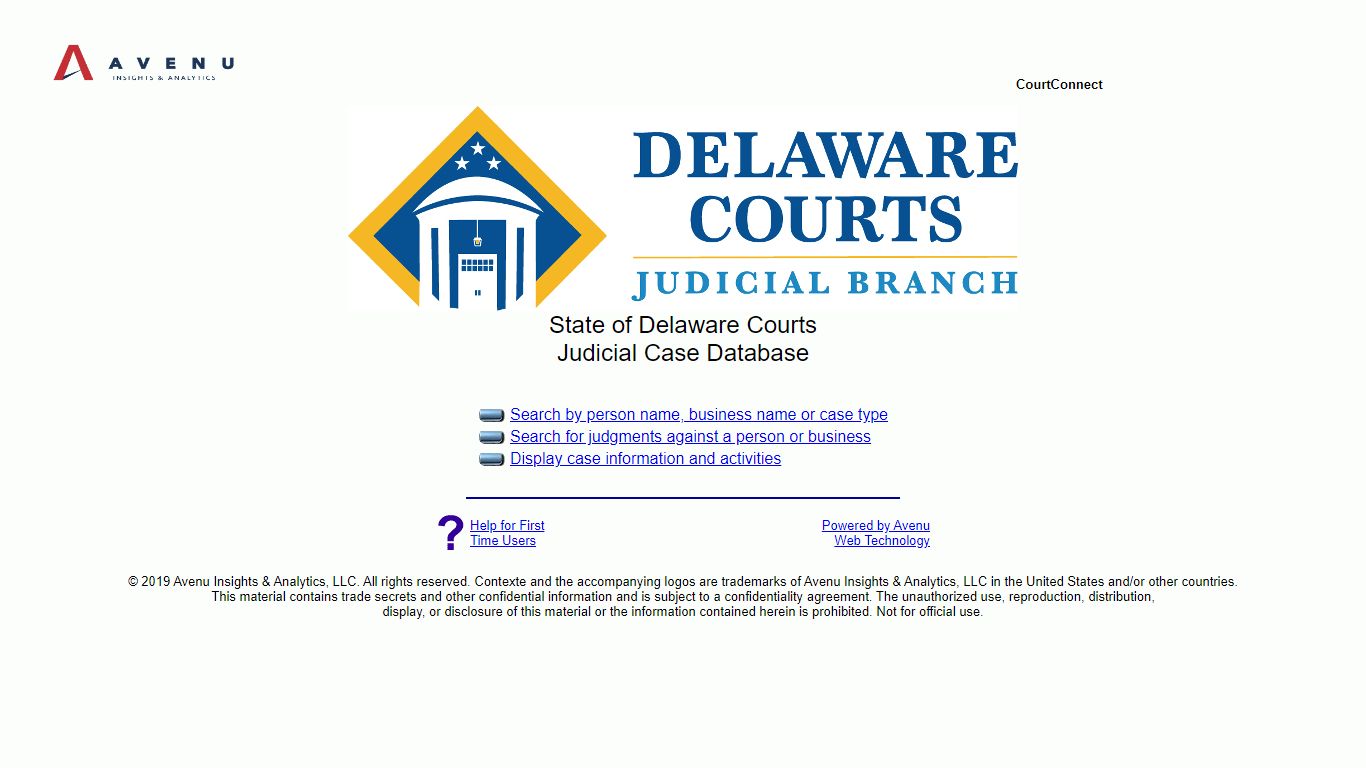 Delaware - CourtConnect