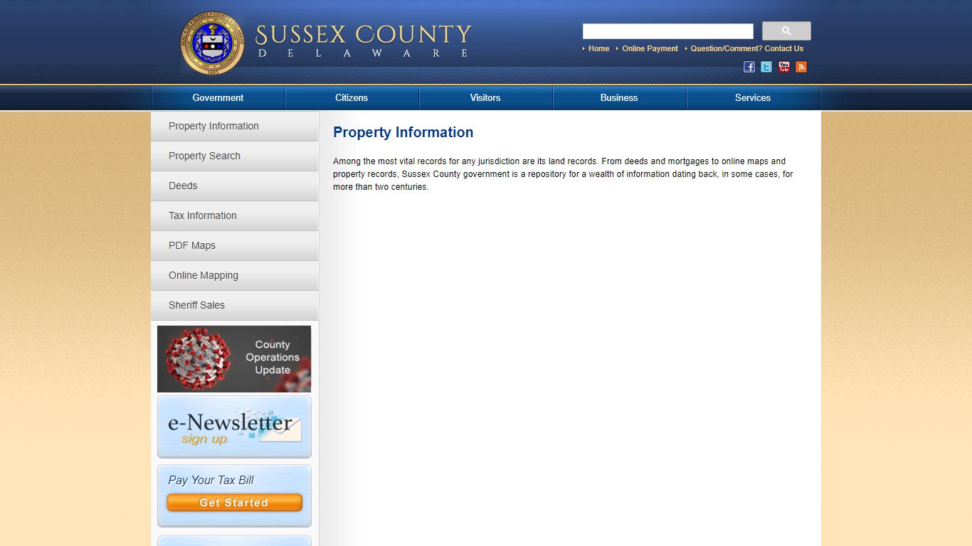 Property Information - Sussex County, Delaware